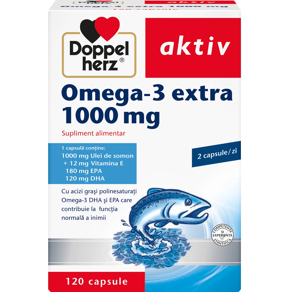 Omega 3 Extra 1000mg, Doppelherz Aktiv