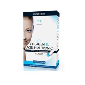 Colagen & Acid Hialuronic Classic pentru piele elastica si ferma, 30 capsule