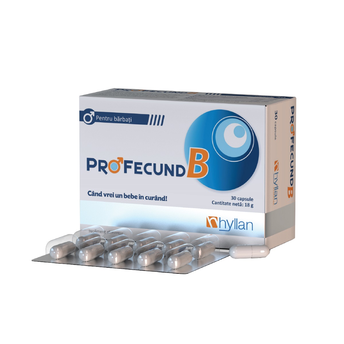 Profecund B pentru fertilitate masculina, 30 capsule