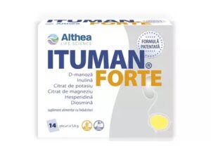 Supliment alimentar Ituman Forte, pentru ameliorarea infec?iilor de tract urinar ,14 plicuri