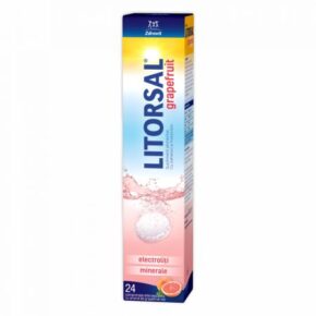 Litorsal electroli?i cu aroma de grapefruit, 24 comprimate efervescente, Zdrovit