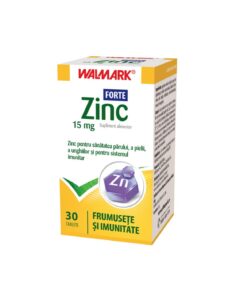 Zinc Forte 15mg, Frumusete si Imunitate , 30 tablete, Walmark