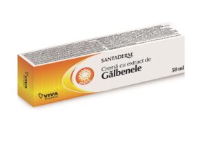 Crema cu extract de galbenele Santaderm, 50 ml, Viva Pharma