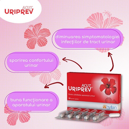 Uriprev Acut,10 capsule, Hyllan - imagine 2