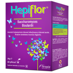 Supliment alimentar Hepiflor Saccharomyces Boulardii, 10 plicuri, Terapia