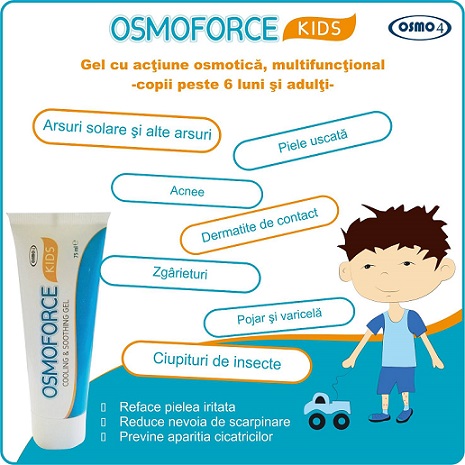 Gel calmant si racoritor Osmoforce Kids, 75 ml, Osmo Medica - imagine 2