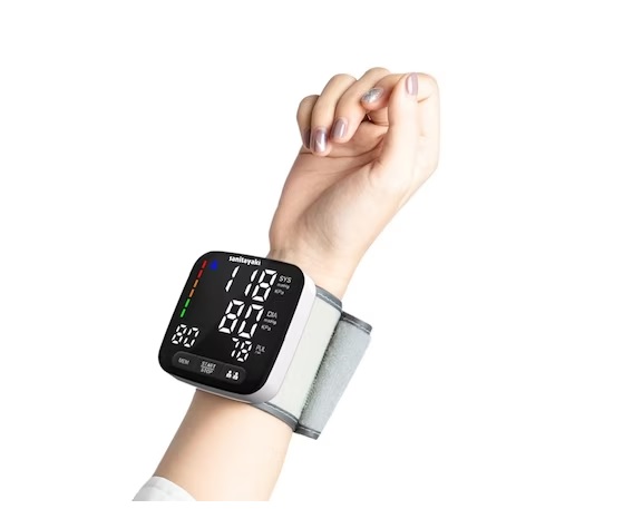 Tensiometru de incheietura Afisaj LED cu caractere mari, Auto-masurare, Sanitayaki - imagine 2