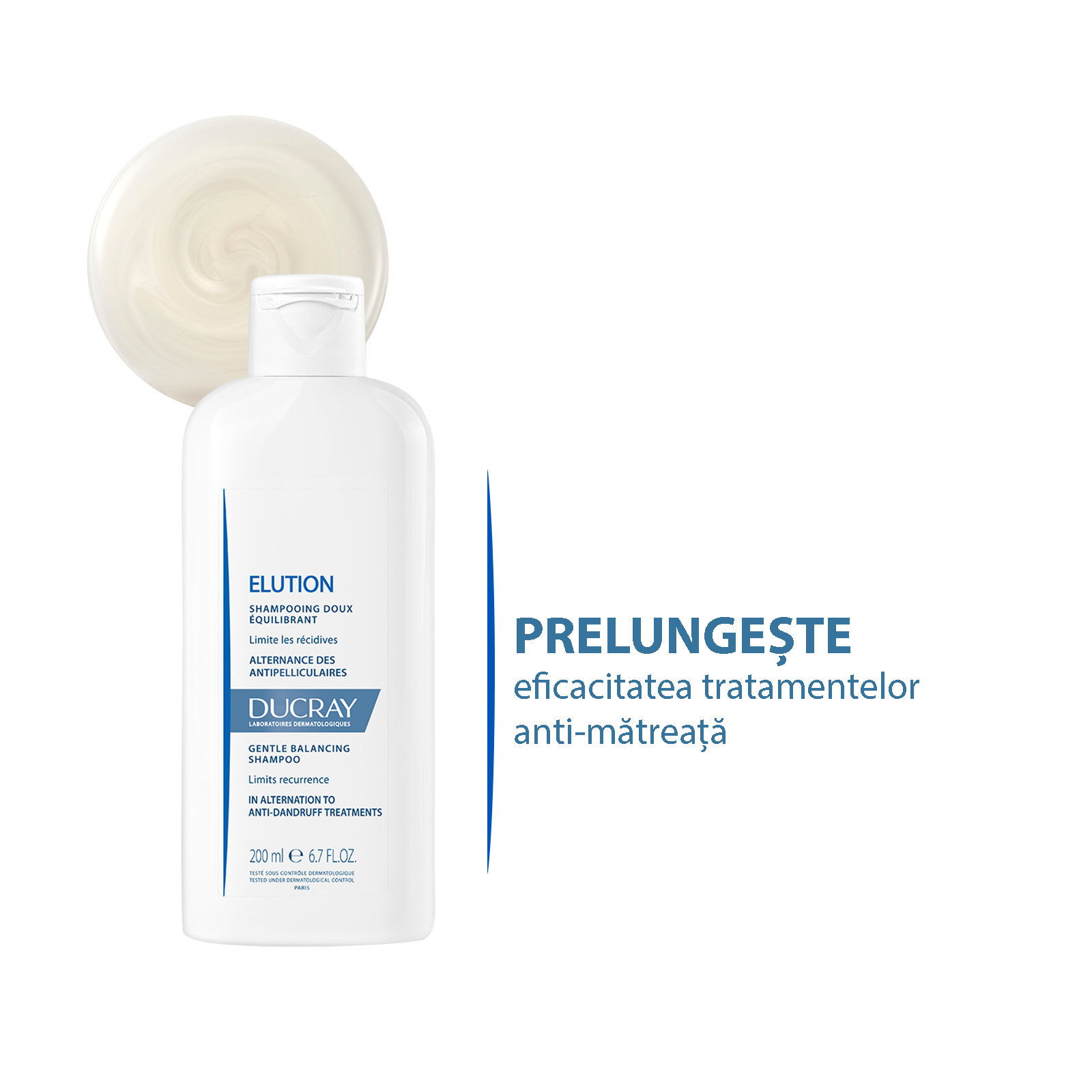 Sampon reechilibrant anti-recidiva Elution, Ducray - imagine 2