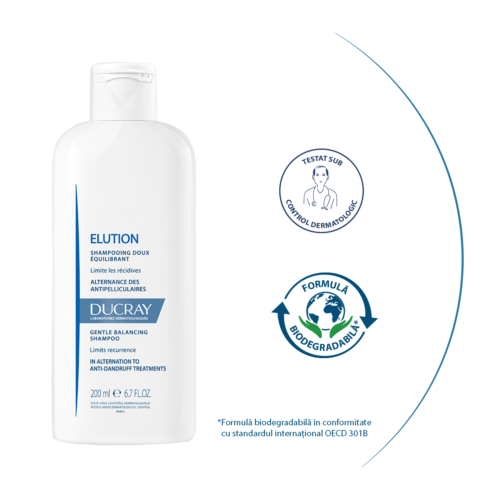 Sampon reechilibrant anti-recidiva Elution, Ducray - imagine 3