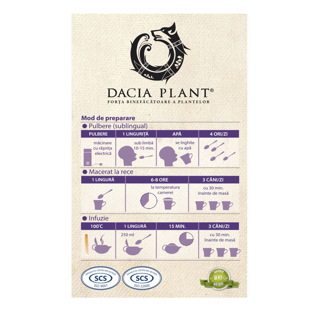 Ceai de Merisor, 30g, Dacia Plant - imagine 4