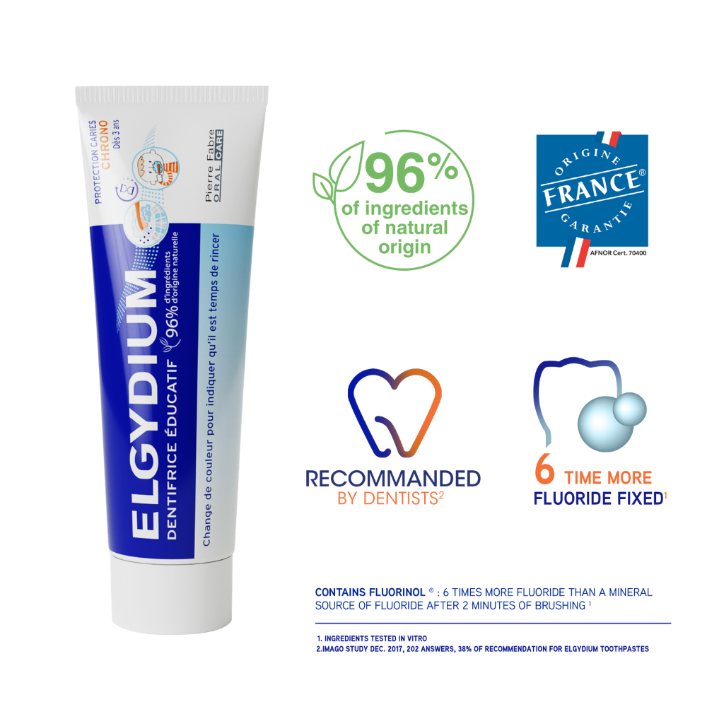 Pasta de dinti educationala Elgydium Chrono, 50 ml, Pierre Fabre