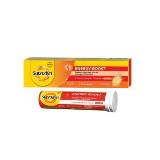 Supradyn Energy Boost, 15 comprimate efervescente, Bayer - imagine 2