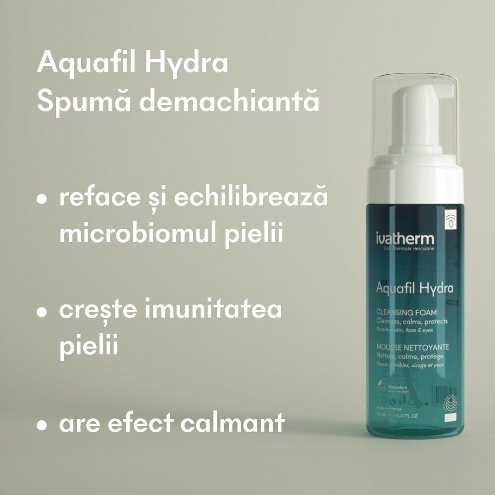 spuma de curatare demachianta aquafil hydra
