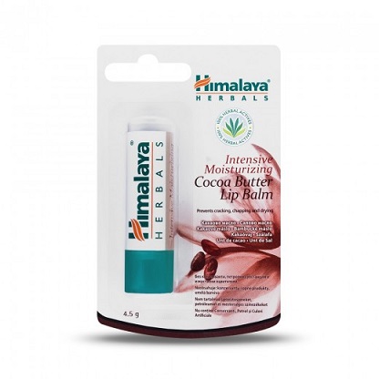 Balsam de buze solid cu unt de cacao, 4,5g, Himalaya