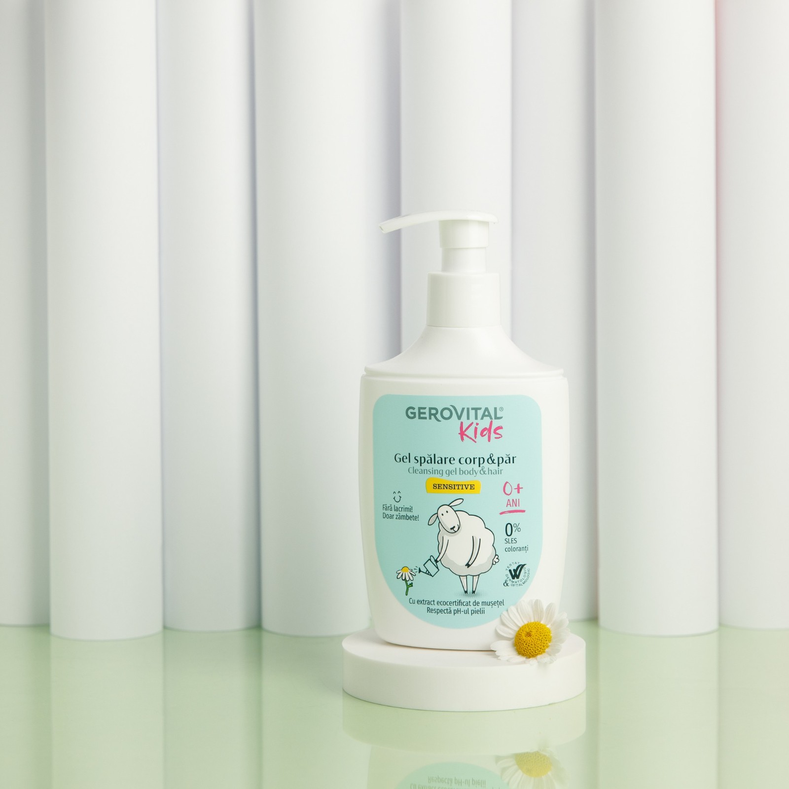 Gel spalare pentru corp si par Kids, +0 luni, 300 ml. Musetel