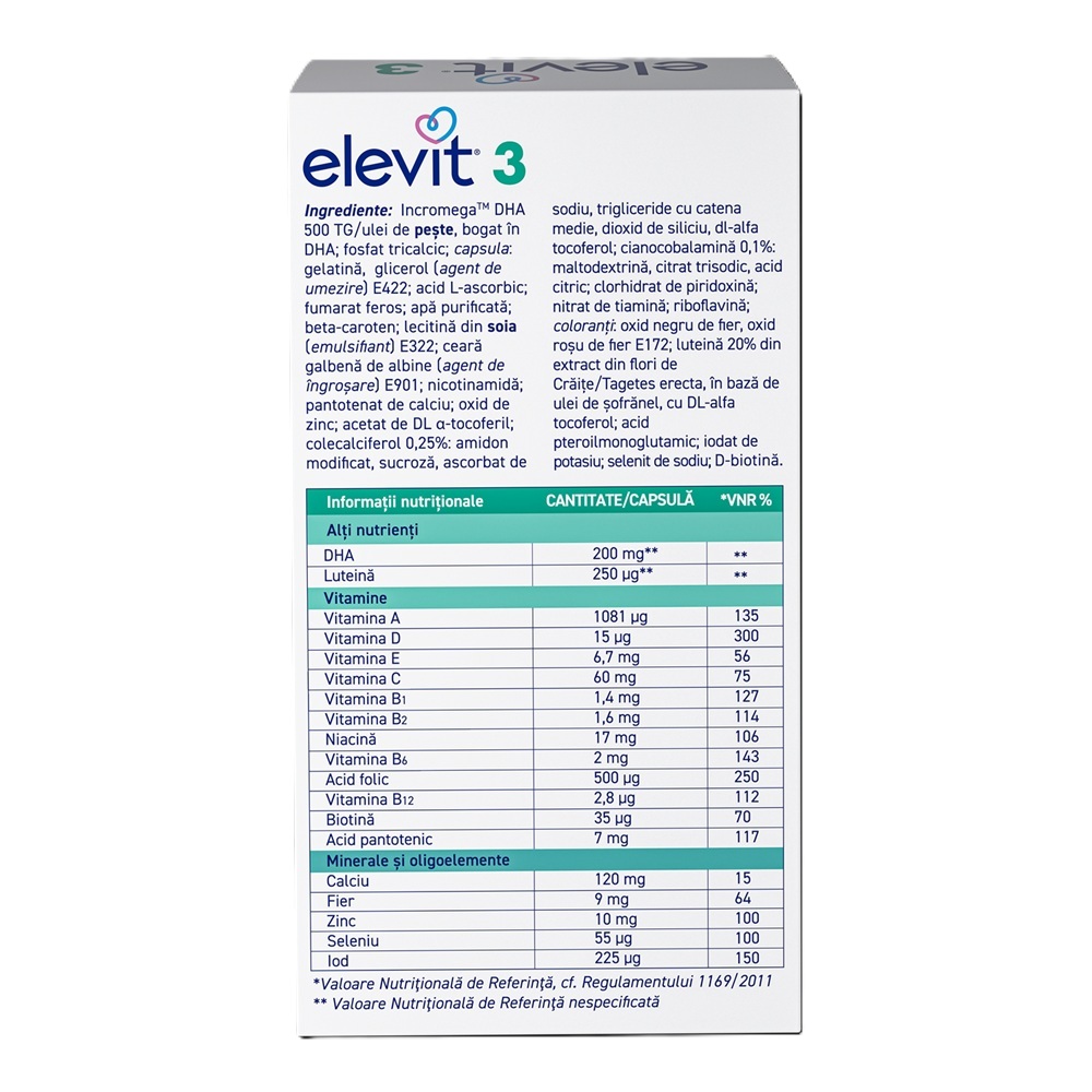 Elevit 3, 30 capsule, Bayer - imagine 3