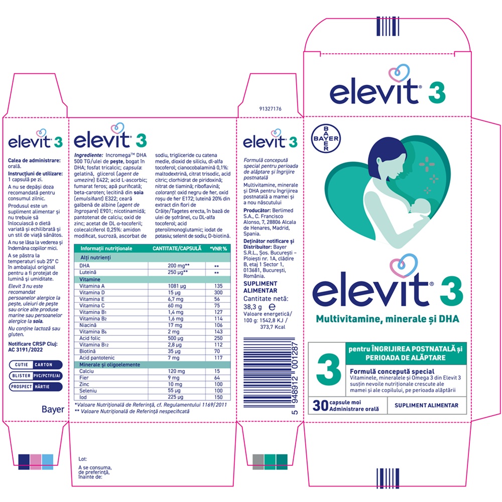 Elevit 3, 30 capsule, Bayer - imagine 4