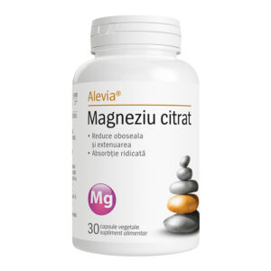 Magneziu citrat, 30 capsule vegetale, Alevia