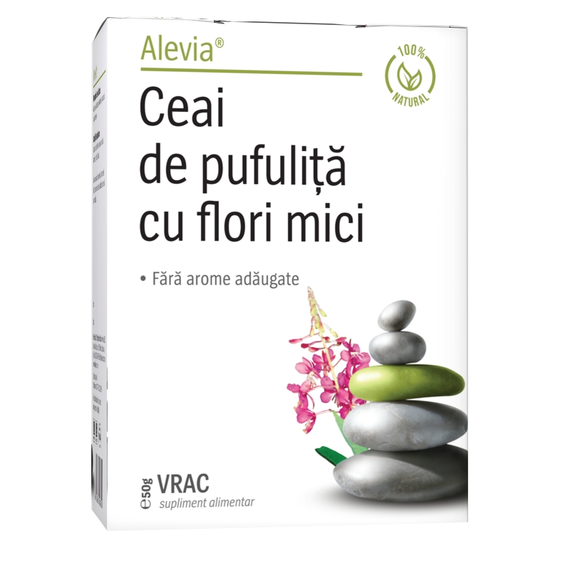 Ceai vrac de Pufulita cu flori mici pentru sanatatea prostatei, Alevia, 50 g