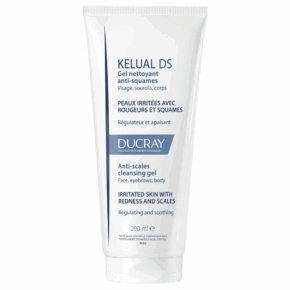 Gel spumant pentru pielea iritata cu roseata si scuame Kelual DS, 200ml, Ducray