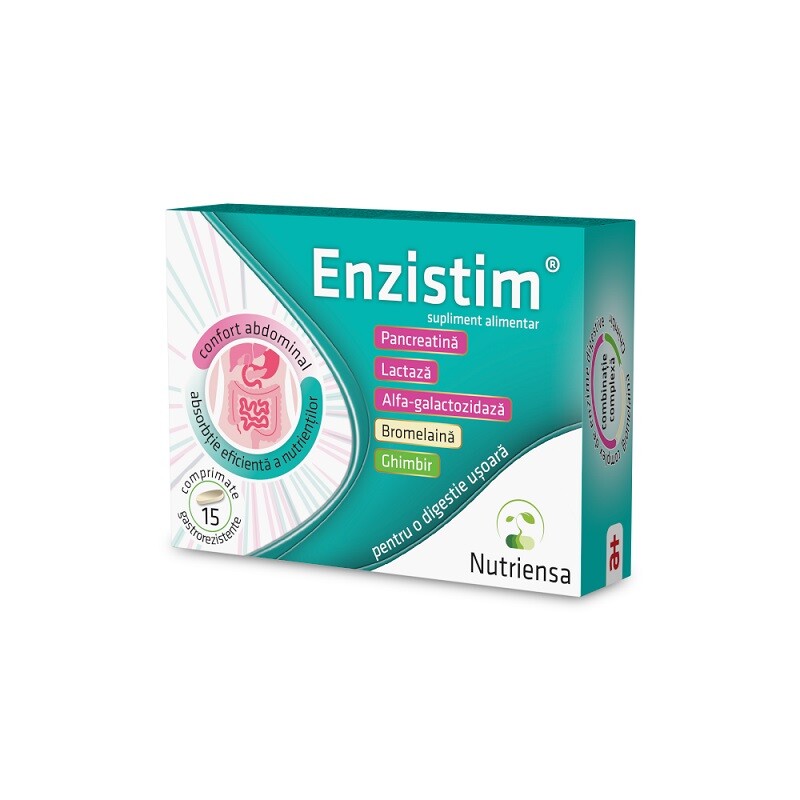 Enzistim, 15 comprimate, SA Antibiotice