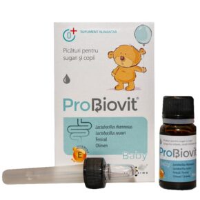Picaturi cu probiotice pentru copii si sugari Probiovit Baby, 10 ml, Apipharma