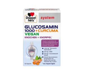 Glucosamin 1000+Curcuma Vegan. 60 capsule, Doppelherz