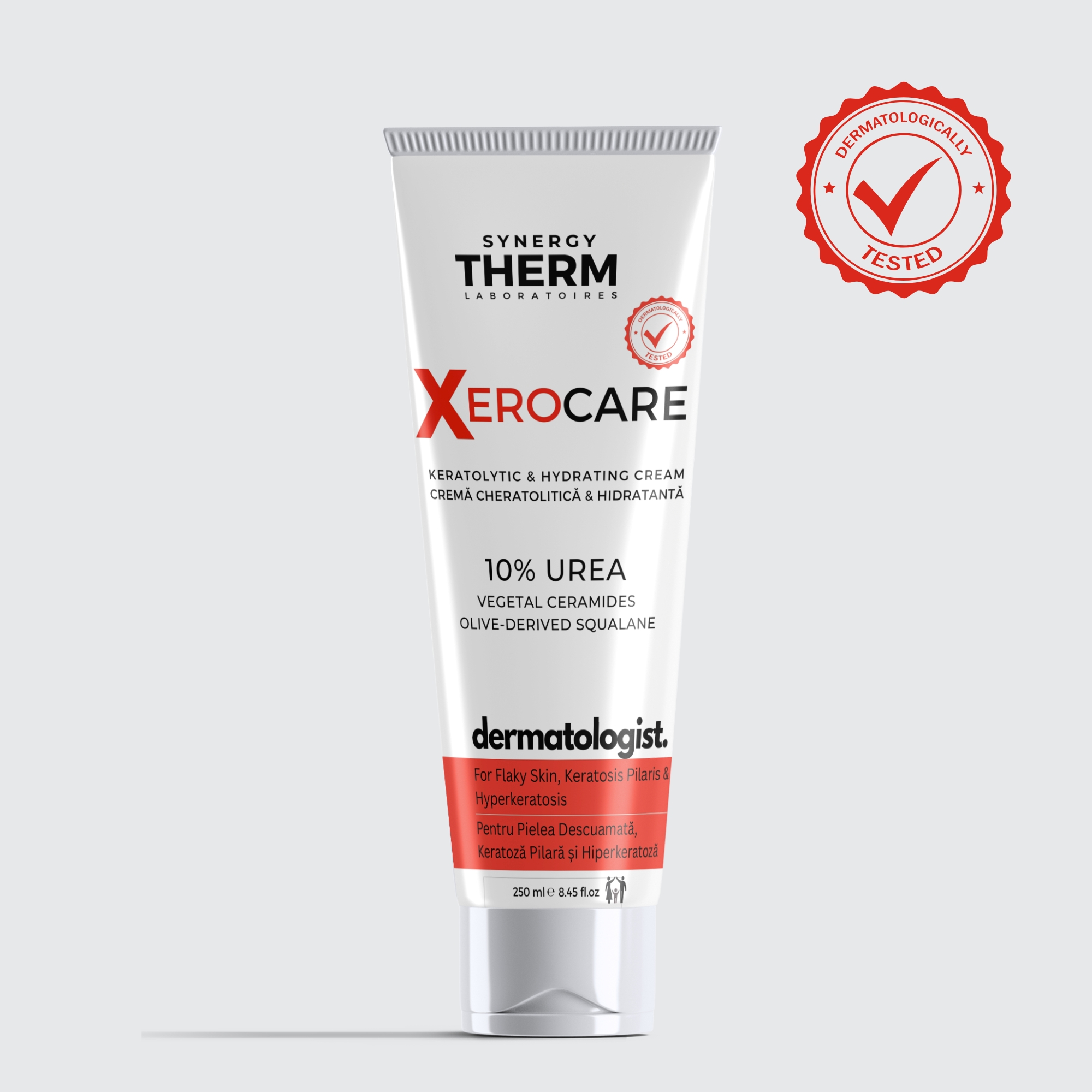 Crema cheratolitica Xerocare 10% Uree, Synergy therm, 250 ml