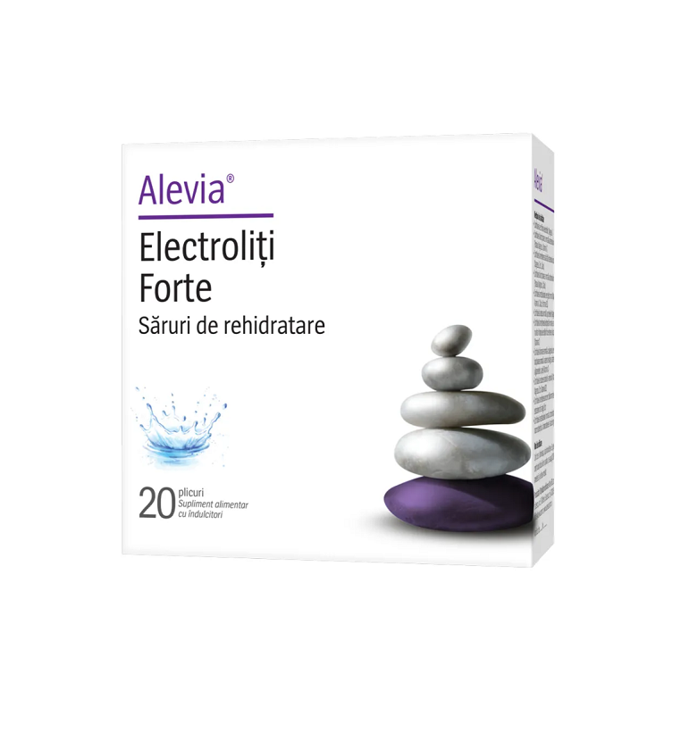 Electroliti Forte, saruri de rehidratare, 20 plicuri, Alevia