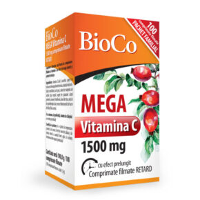 Mega Vitamina C 1500mg, 100 comprimate, BioCo