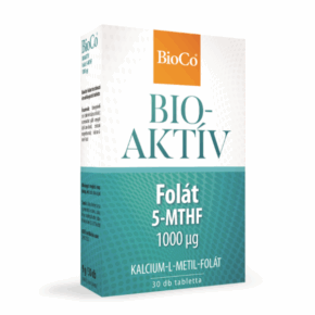 Folat bioactiv 5-MTHF 1000µg, 30 tablete, BioCo