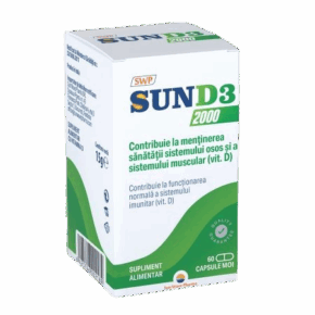 Sun-D3 2000UI, 60 capsule, Sun Wave Pharma
