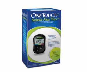 Set OneTouch Select Plus Flex Glucometru, 110 Bandelete si 110 ace(lancete)