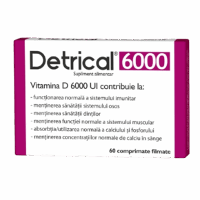 Detrical Vitamina D, 6000 UI, 60 comprimate, Zdrovit