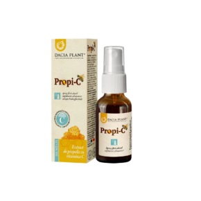 Extract de Propolis cu Vitamina C spray fara alcool Propi-C, 20 ml, Dacia Plant