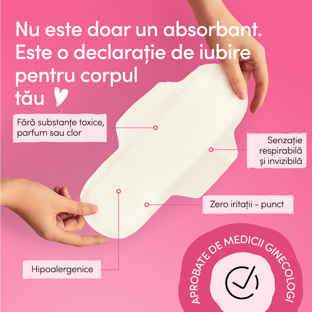 Absorbante de noapte din bumbac organic, 8 bucati, Enroush - imagine 3