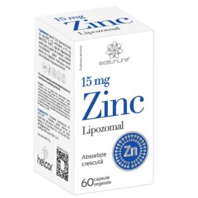 Zinc Lipozomal, 15 mg, 60 capsule vegetale, BioSunLine