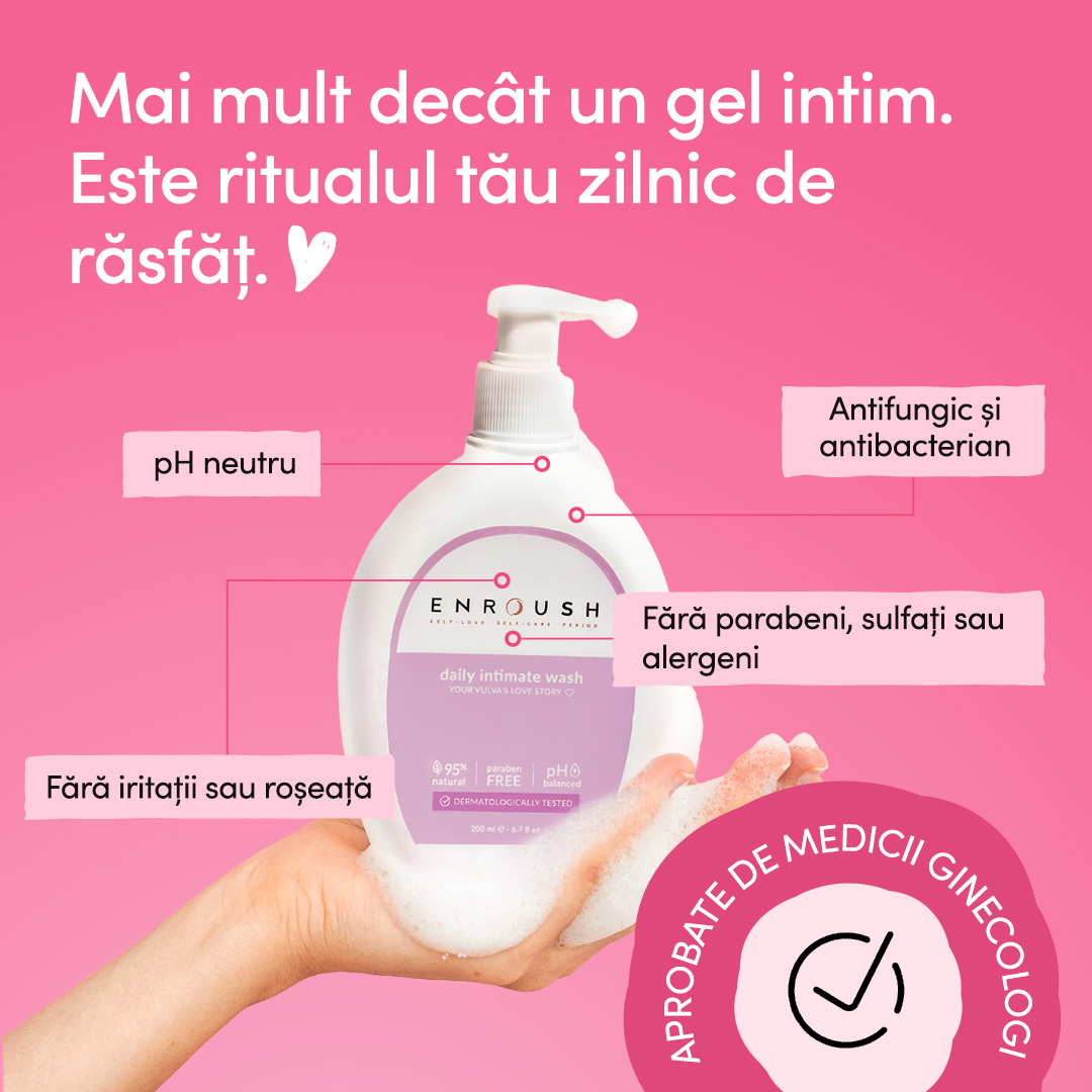 Gel intim antibacterian, 200 ml, Enroush - imagine 3