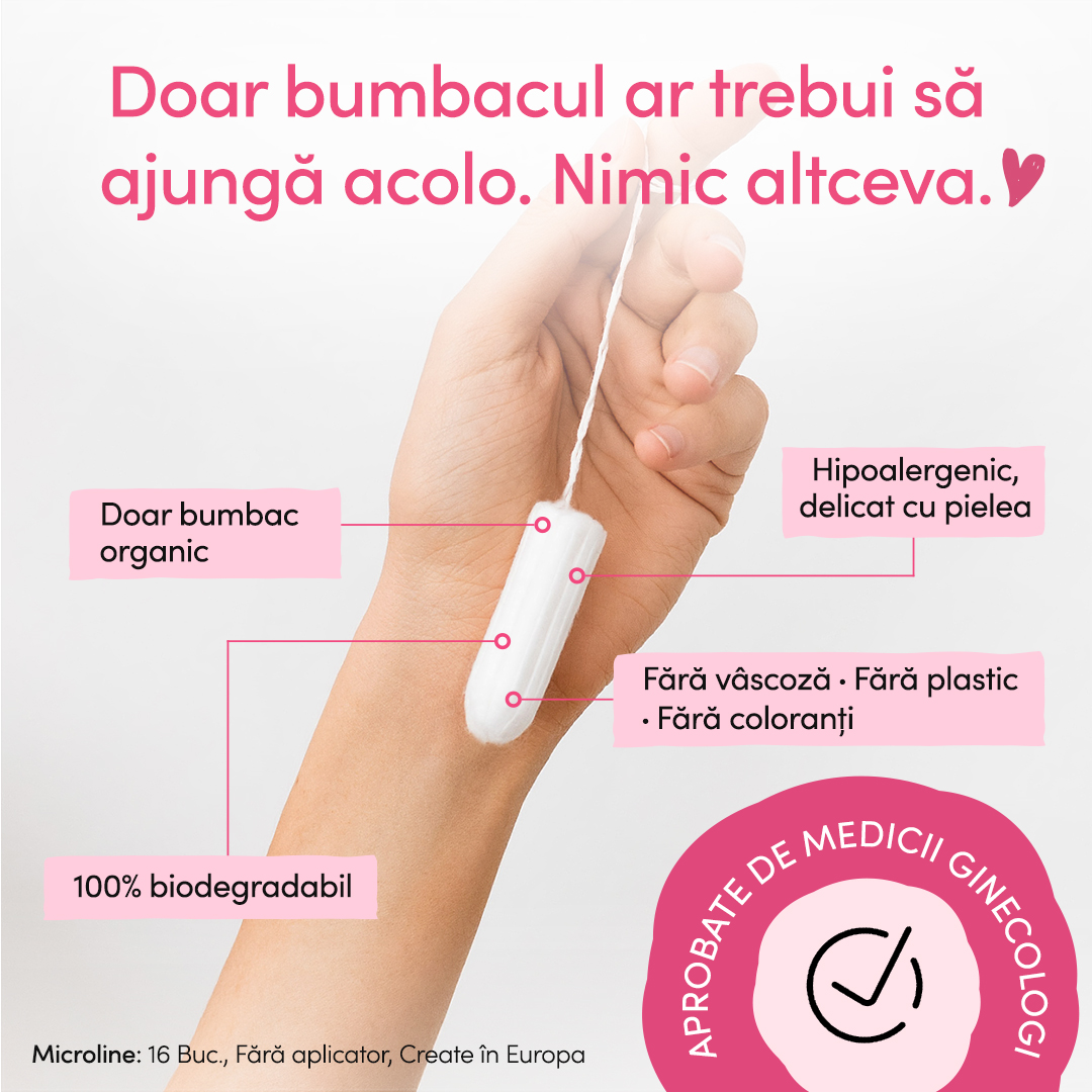 Tampoane cu bumbac organic Normal, 16 bucati, Enroush - imagine 3