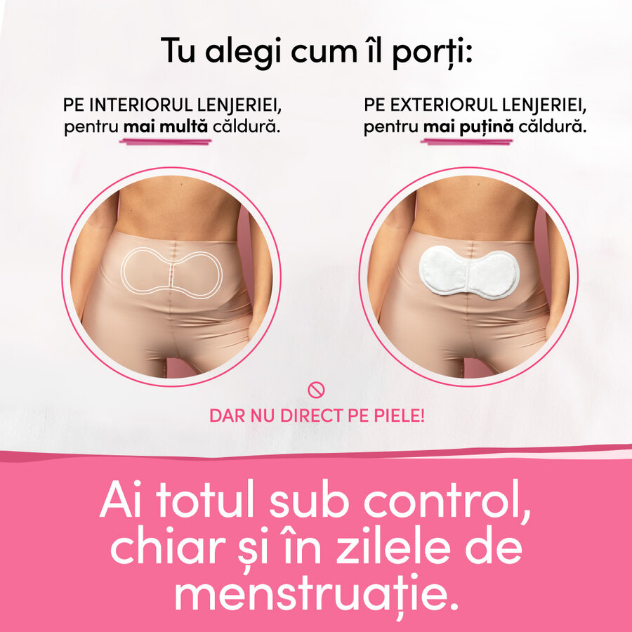 Plasture menstrual terapie prin caldura, 3 bucati, Enroush - imagine 2