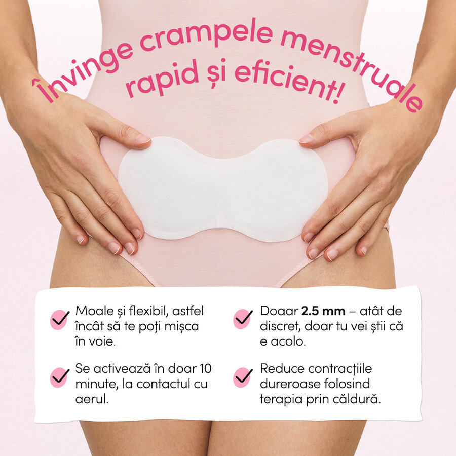 Plasture menstrual terapie prin caldura, 3 bucati, Enroush - imagine 4