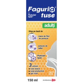 Sirop de tuse pentru adulti Faguria, 150 ml, Antibiotice SA