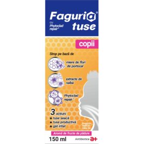 Sirop tuse copii Faguria, 150 ml, Antibiotice SA
