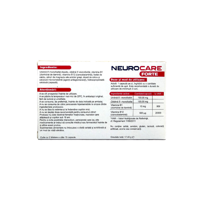 NeuroCare Forte, 30 capsule, Terapia - imagine 2