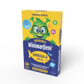 Jeleuri Minimartieni Omega 3, 30 jeleuri, Stada