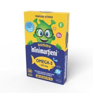 Jeleuri Minimartieni Omega 3, 30 jeleuri, Stada