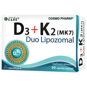 Vitamina D3 + K2 MK-7 Duo Lipozomal, Cosmo Pharm, 30 capsule